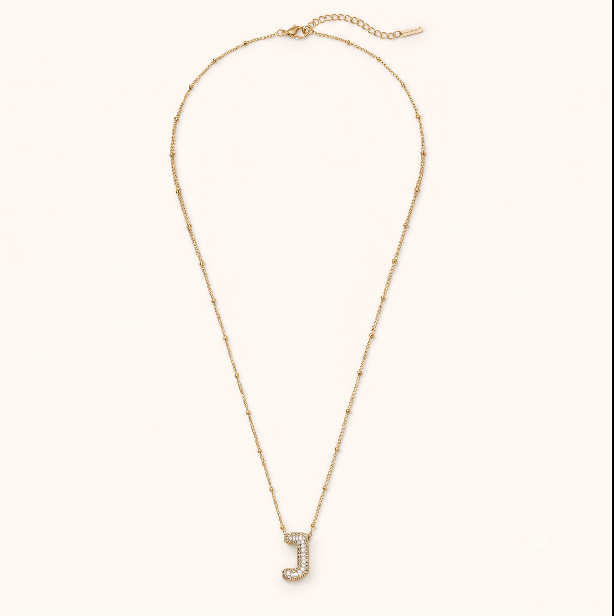 J Initial Layered Necklace