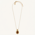 Ruby Oval Pendant Necklace