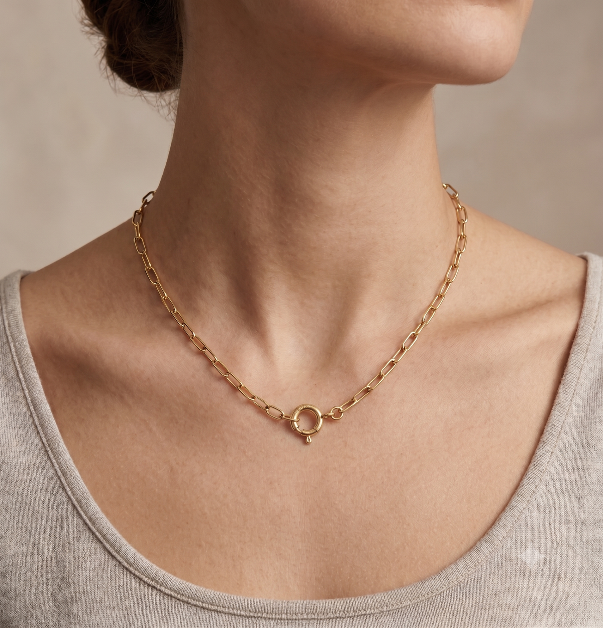 Paperclip Toggle Necklace