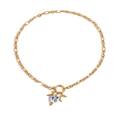 Porcelain Fish and Crescent Charm Necklace product image
