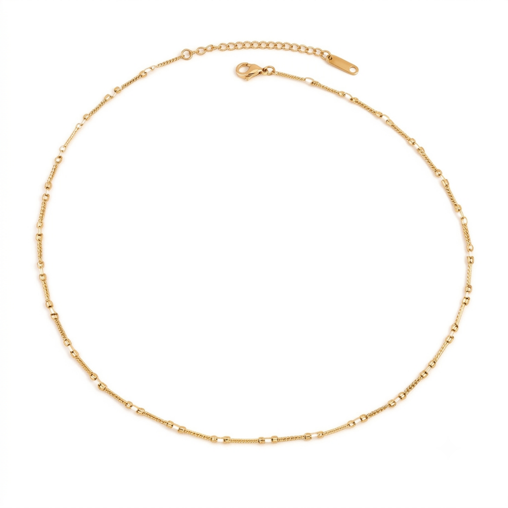 Fine Textured Chain Necklace product image
