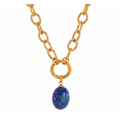 Lapis Oval Pendant Necklace product image
