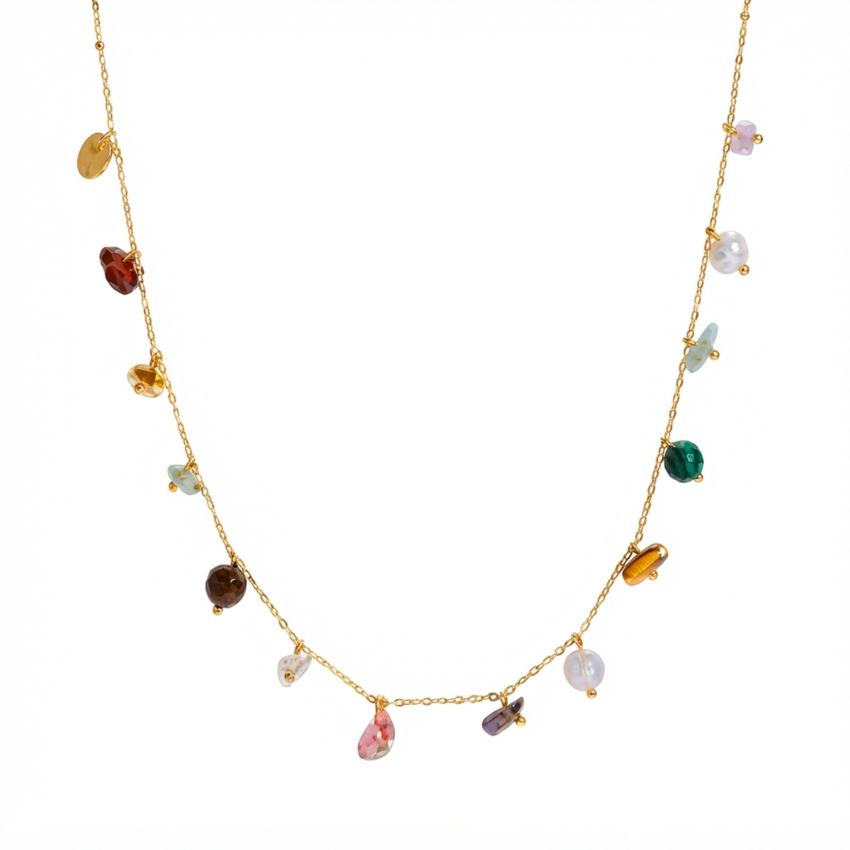 Rainbow Gem Station Necklace product image