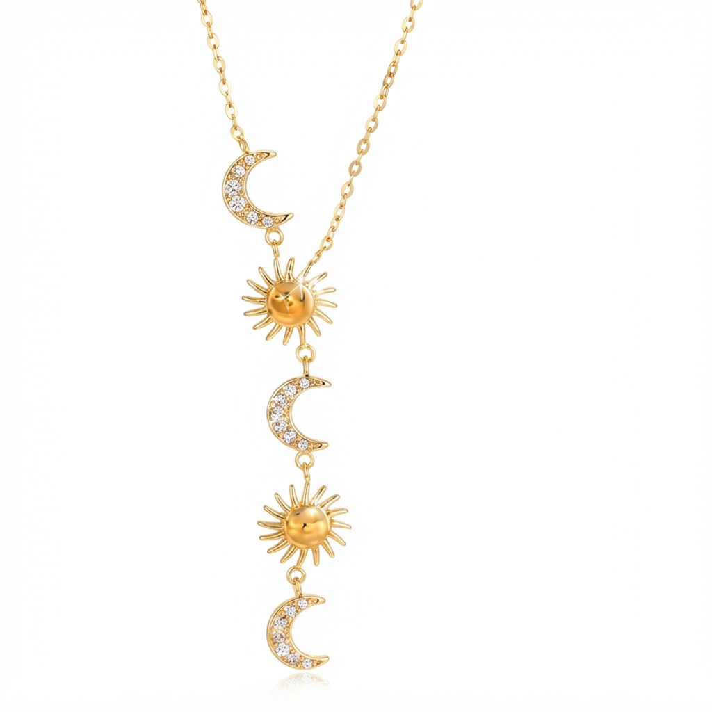 Sun and Moon Cascade Necklace product image