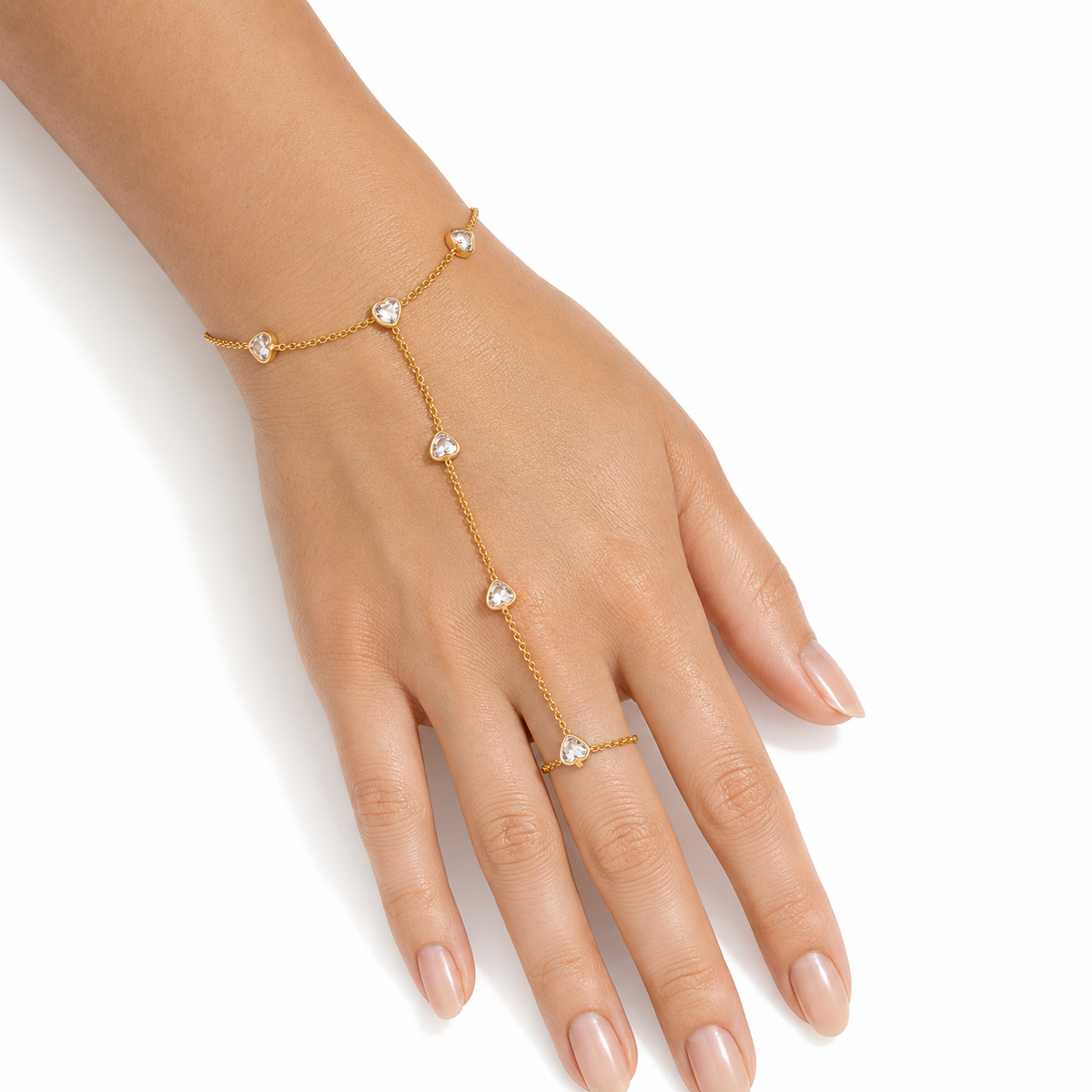 Teardrop Crystal Hand Chain model image