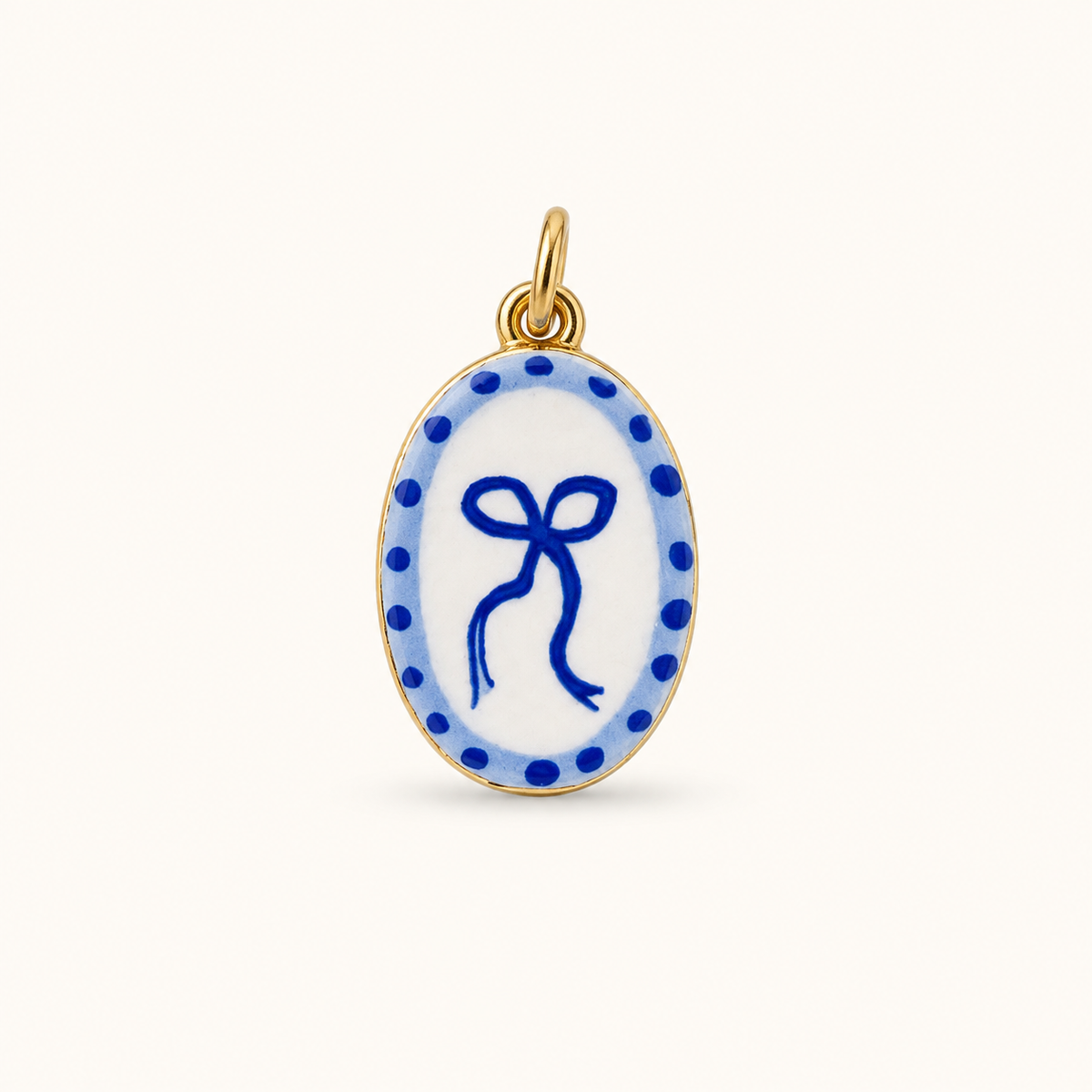 Blue Bow Porcelain Pendant product image