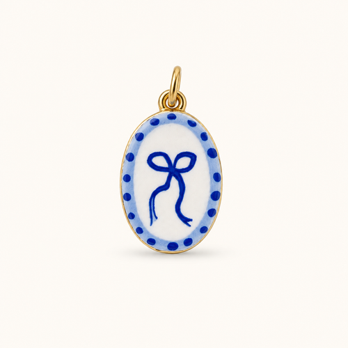 Blue Bow Porcelain Pendant product image