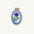 Blue Rose Porcelain Pendant product image
