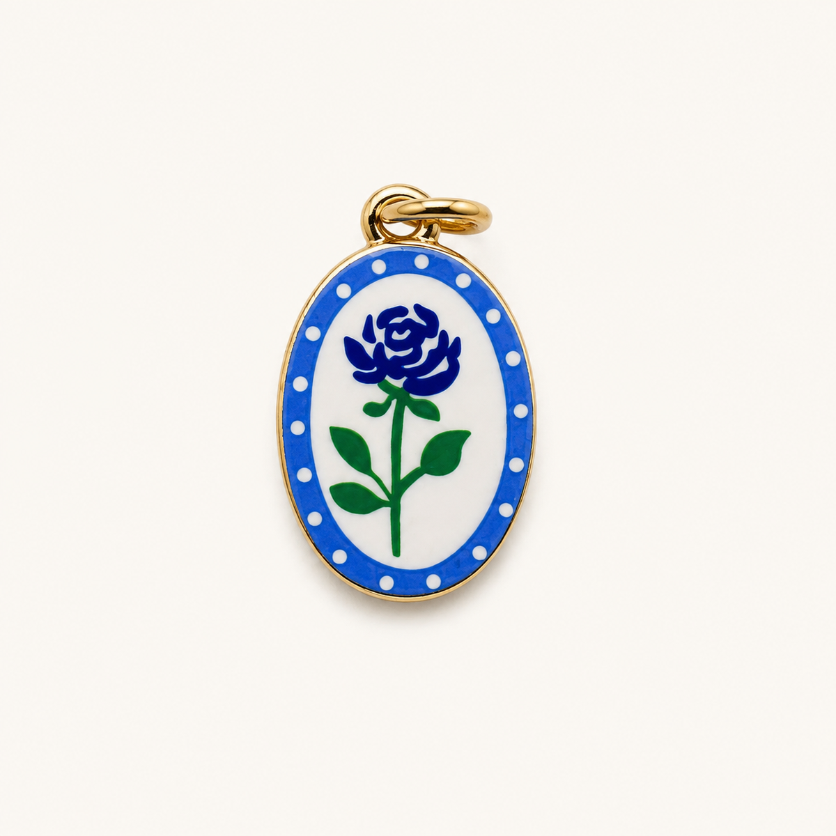 Blue Rose Porcelain Pendant product image