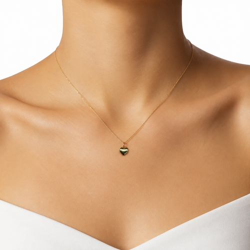 Classic Puffy Heart Pendant model image