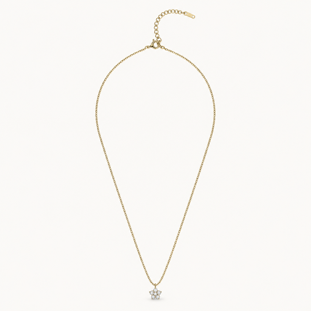 Crystal Clover Pendant Necklace product image