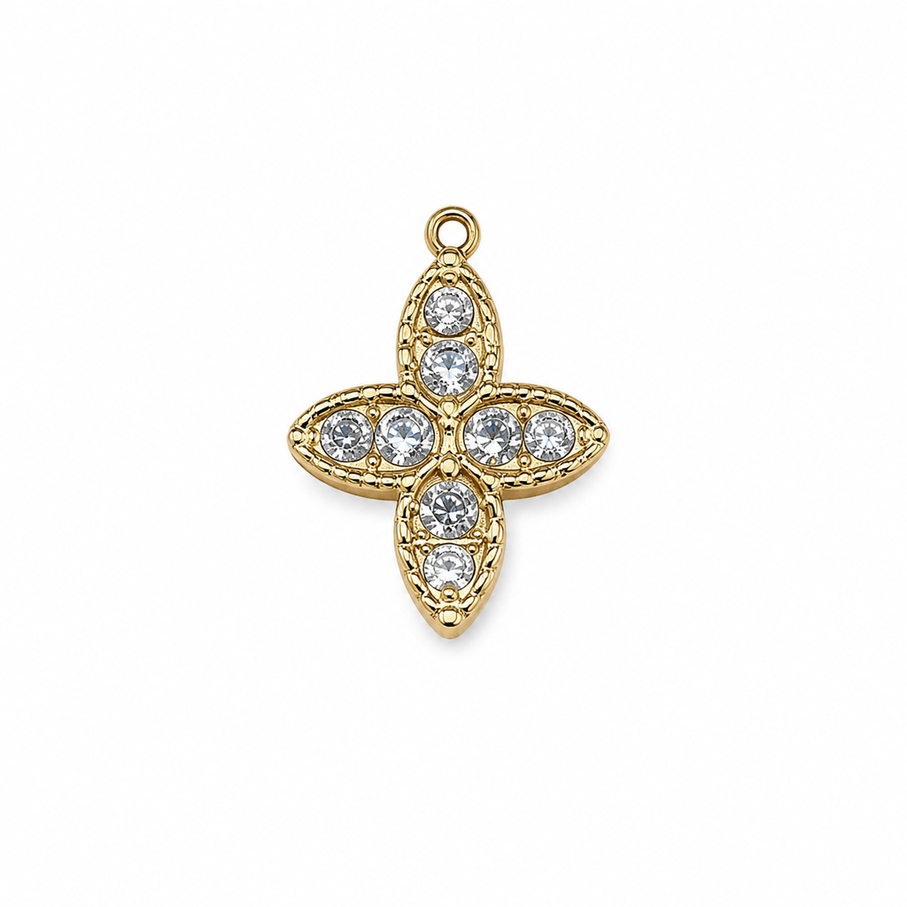Crystal Four-Petal Cross Pendant product image