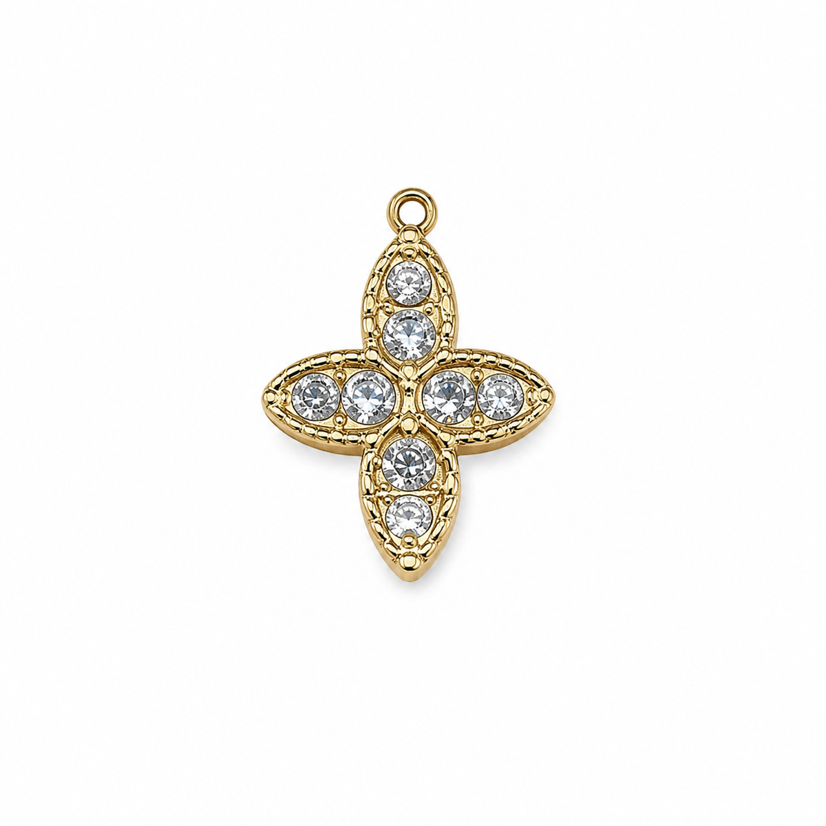 Crystal Four-Petal Cross Pendant product image