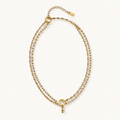 Double Strand Crystal Necklace product image