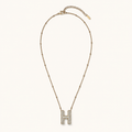H Initial Crystal Necklace product image