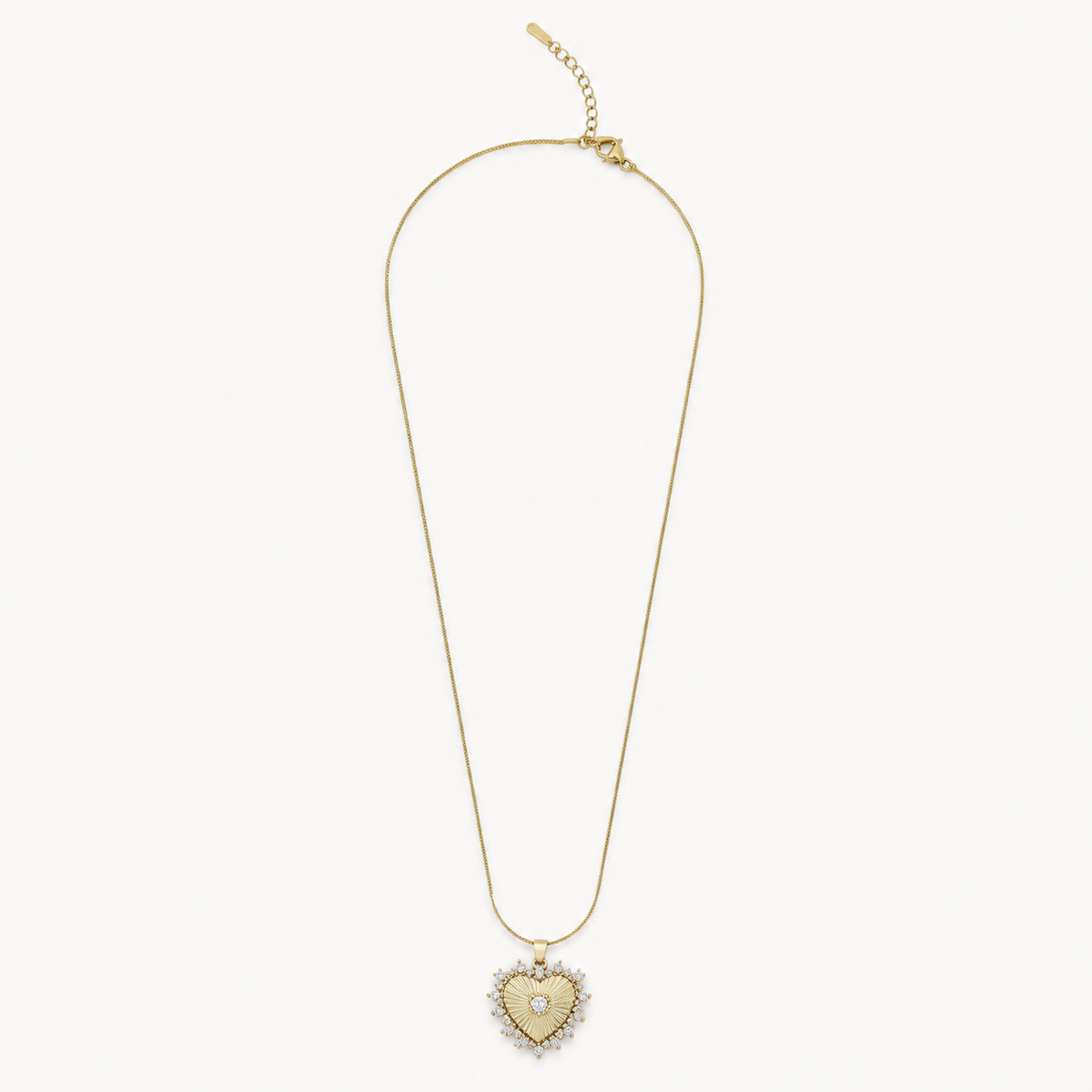 Halo Heart Pendant Necklace product image