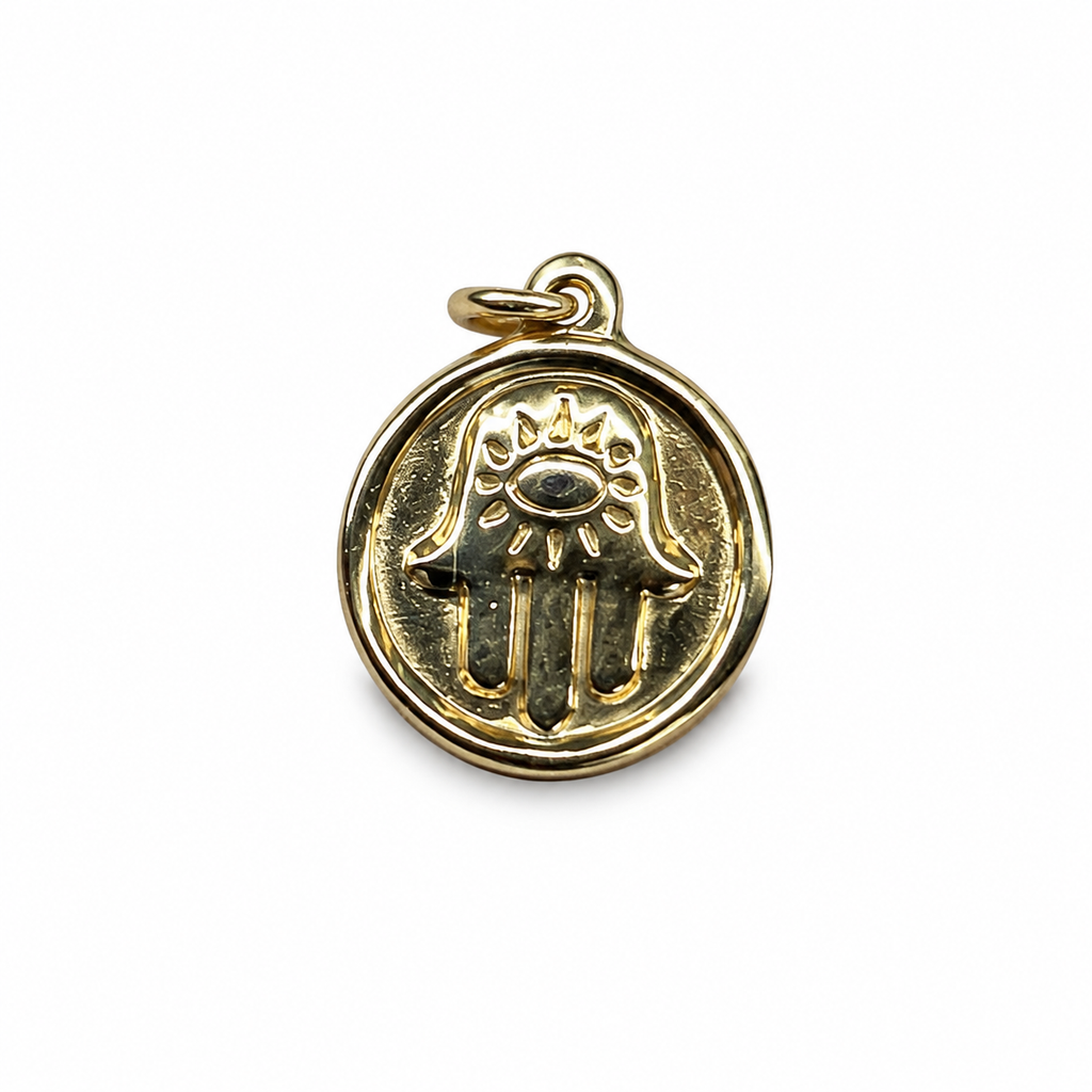 Hamsa Eye Medallion Pendant product image