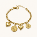 Heart & Coin Charm Bracelet product image