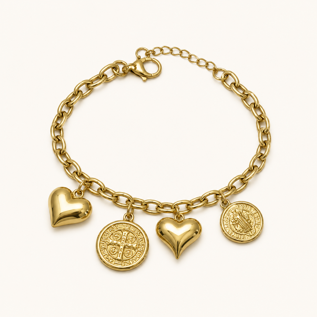 Heart & Coin Charm Bracelet product image