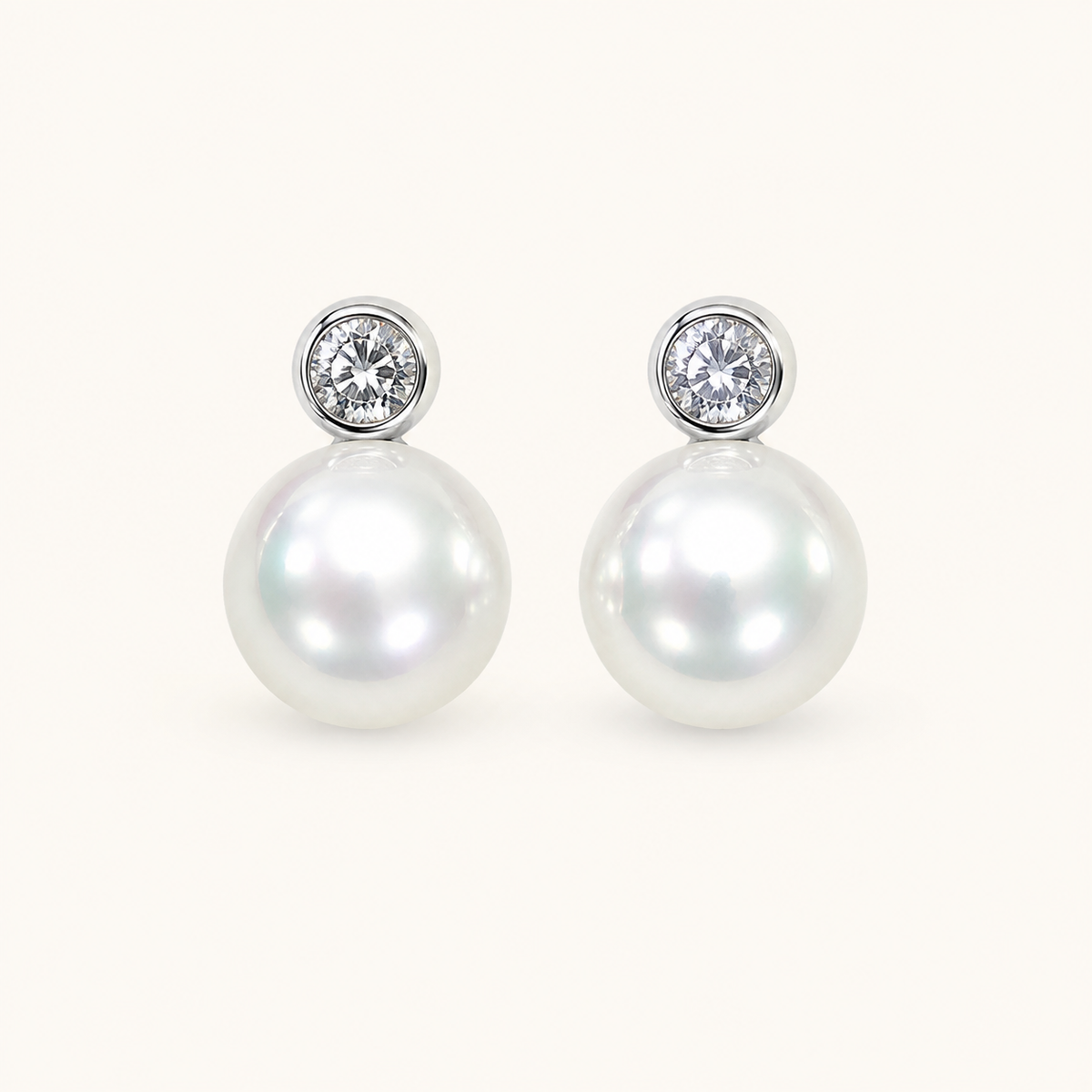 Pearl Crystal Stud Earrings product image