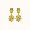 Petite Hamsa Drop Earrings product image
