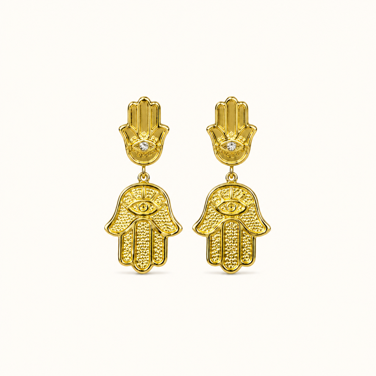Petite Hamsa Drop Earrings product image