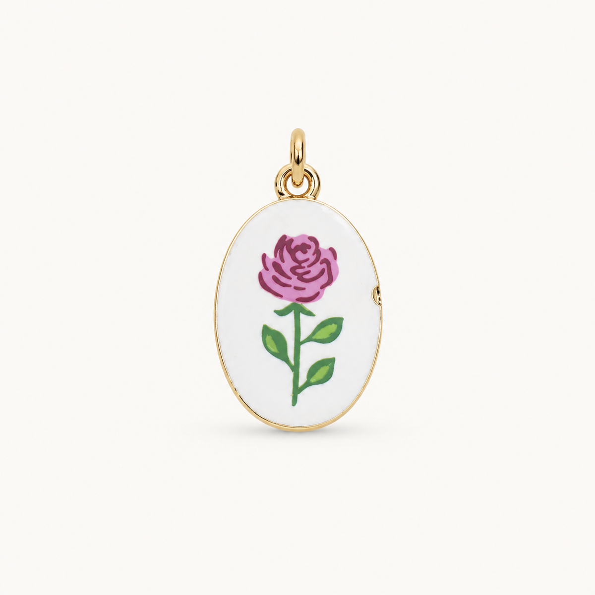 Pink Rose Porcelain Pendant product image