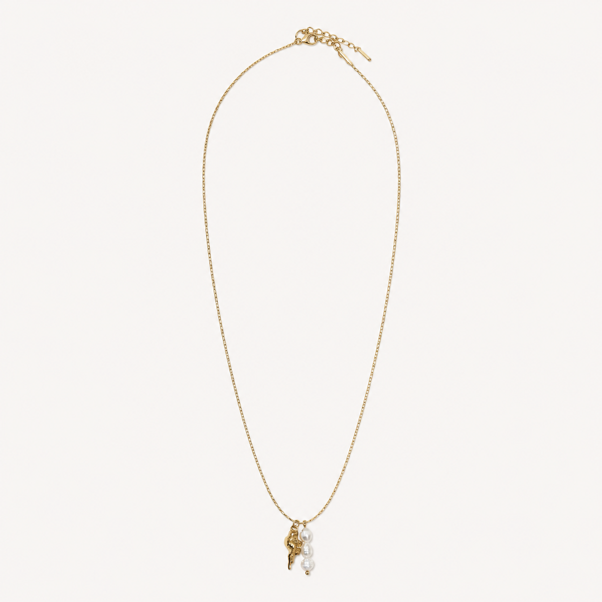 Shell & Pearl Charm Necklace product image