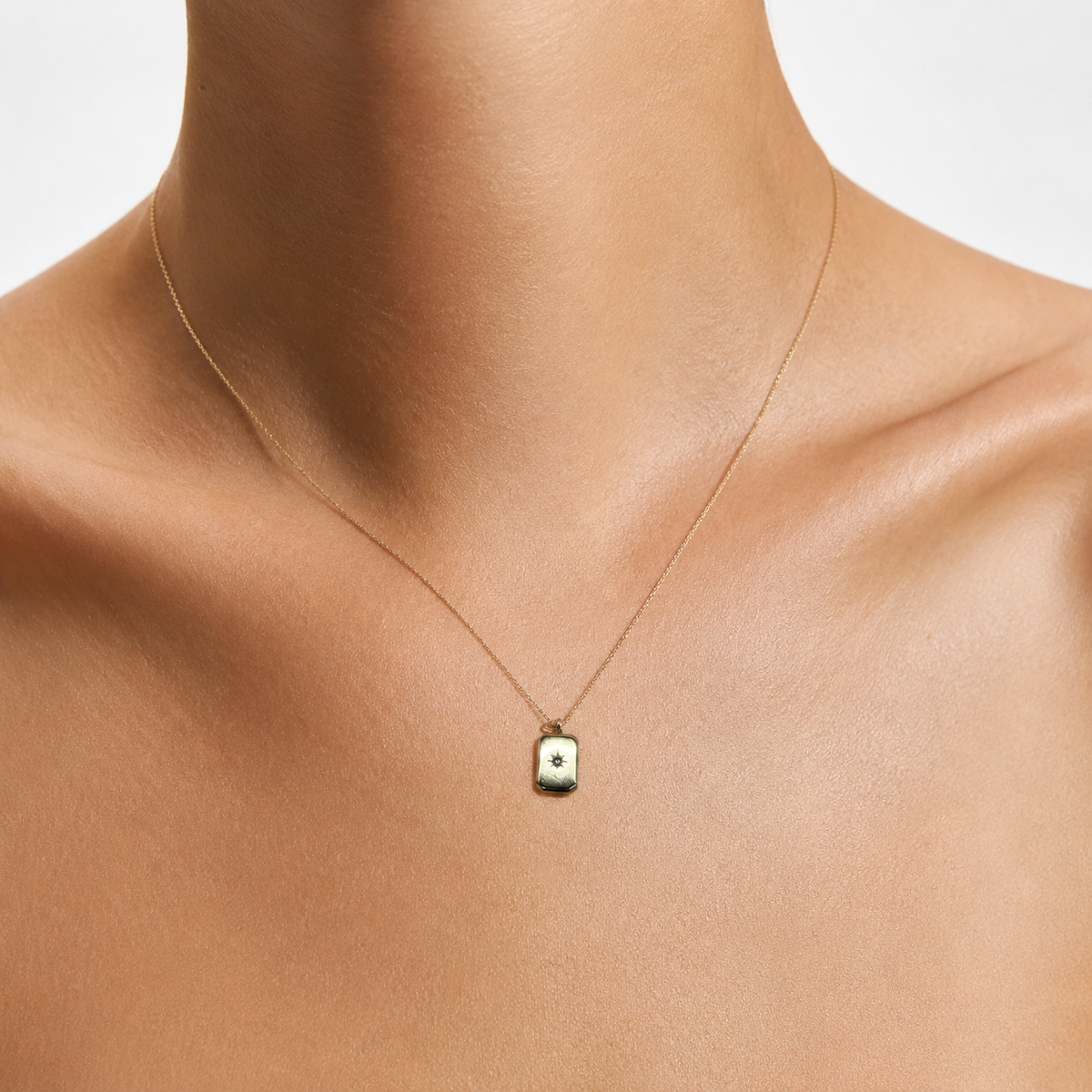 Starburst Crystal Tag Pendant model image