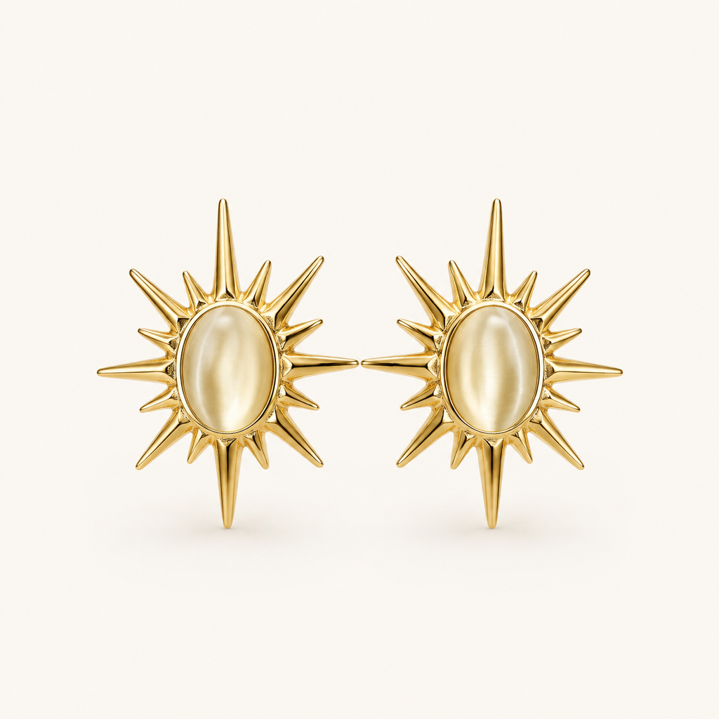 Sunburst Pearl Stud Earrings product image