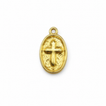 Textured Cross Medallion Pendant product image