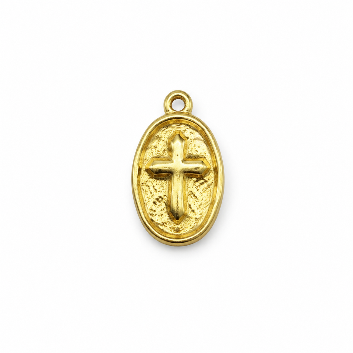 Textured Cross Medallion Pendant product image
