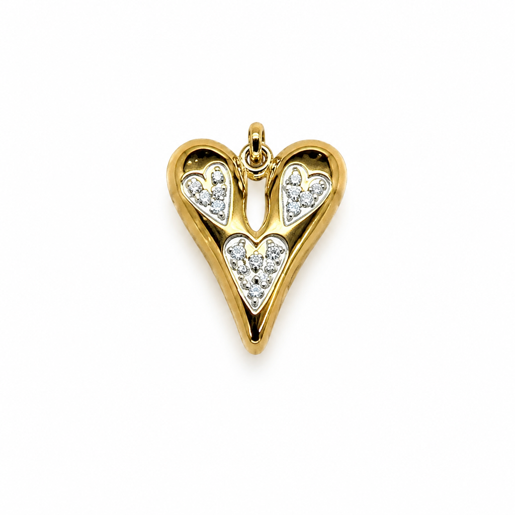 Triple Heart Crystal Pendant product image