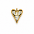 Triple Heart Crystal Pendant product image